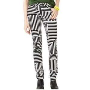 Saturday Kate Spade Zig Zag Print Skinny Jeans sz 29